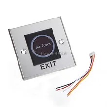 2 шт./лот lnfrared Сенсор ИК входную дверь бесконтактная кнопка открывания двери Кнопка выхода с Светодиодный индикатор K2 для Система контроля доступа