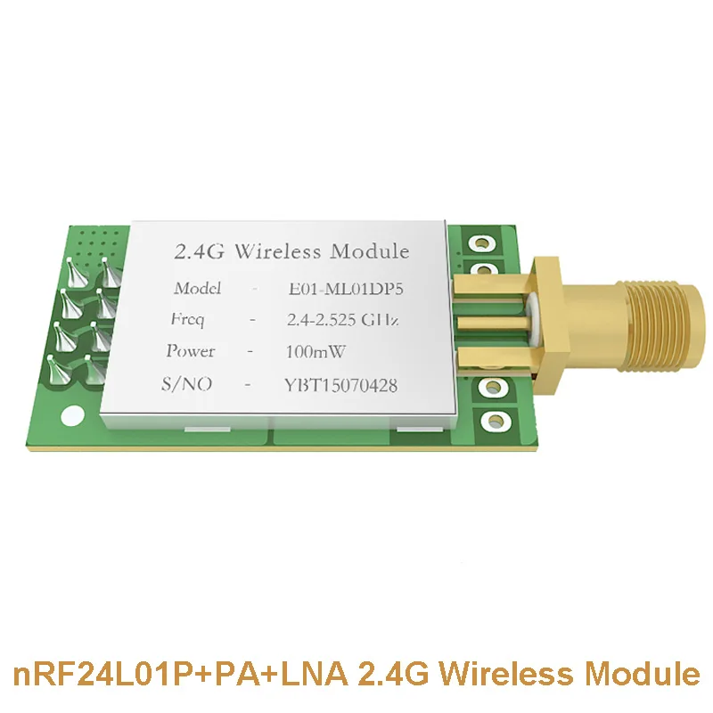 

2pcs/lot nRF24L01P+PA+LNA 2.4G Wireless Module with Shield RF Transmission 100mW