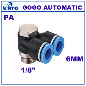 

GOGO High speed pneumatic quick joint, PA 06-01 six angle double head joint