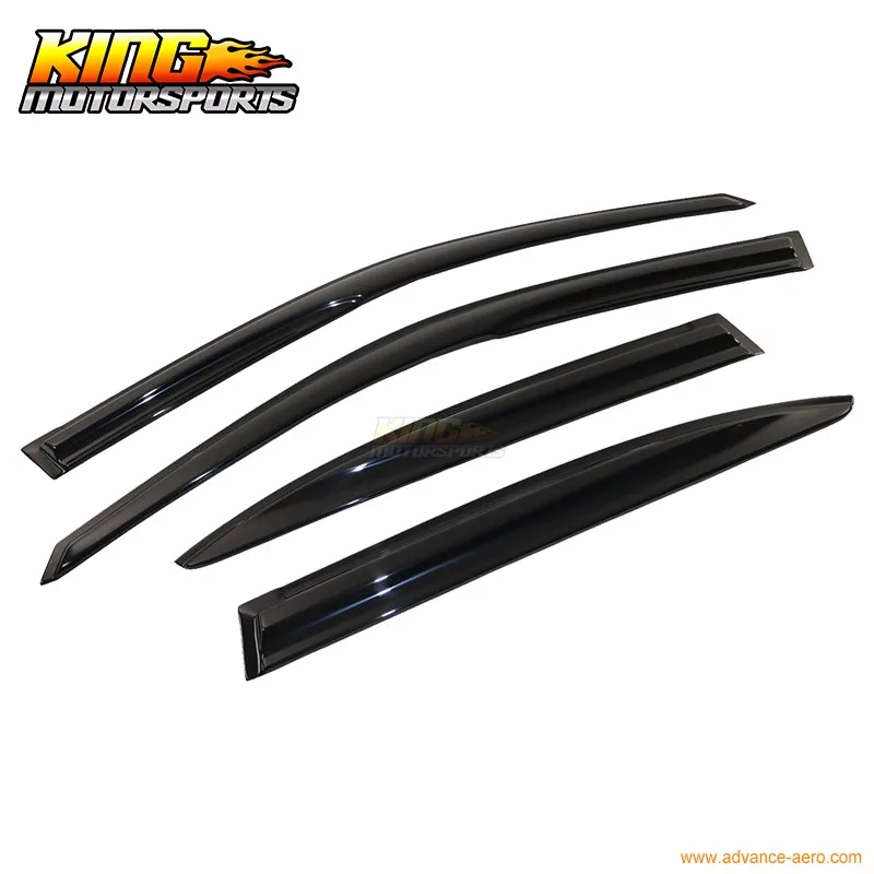 Для 2001-2005 Honda Civic Седан Полный Набор JDM Mugen Стиль Копченый Stick На Окна Козырьки США Отечественные Бесплатная доставка