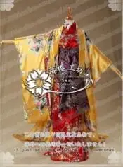 Китайский суд платье Япония Роскошные кимоно Хэллоуин Рождество косплей костюм униформа наряд свободный размер - Цвет: M