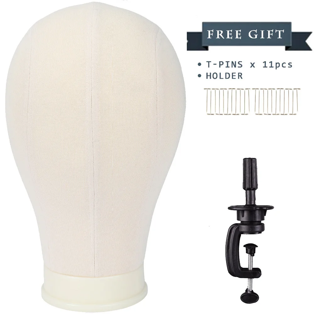 Poly Head Canvas Block Head Wig Making Head Hair Extension/Weft/Wig