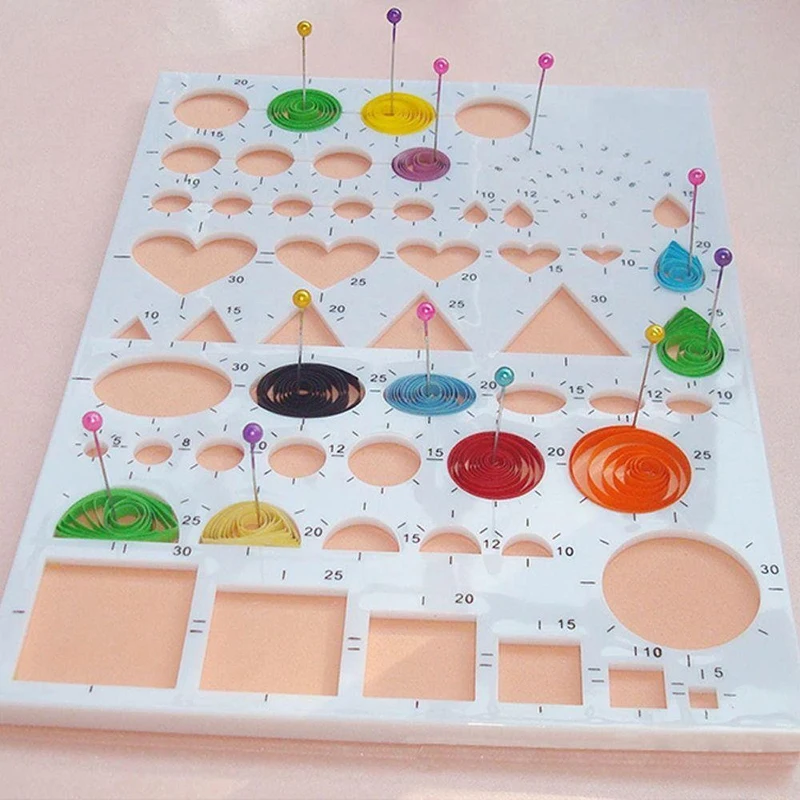 

DIY Crafts Paper Quilling Template Mould Board Papercraft Crimper Art Tool Scrapbooking Art Tools Craft Supplies