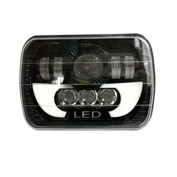 

5x7" Led Headlight w/DRL LED Square Headlight Conversion H5054 H6054LL 69822 For Jeep Wrangler YJ Cherokee XJ Trucks 4X4 Offroad