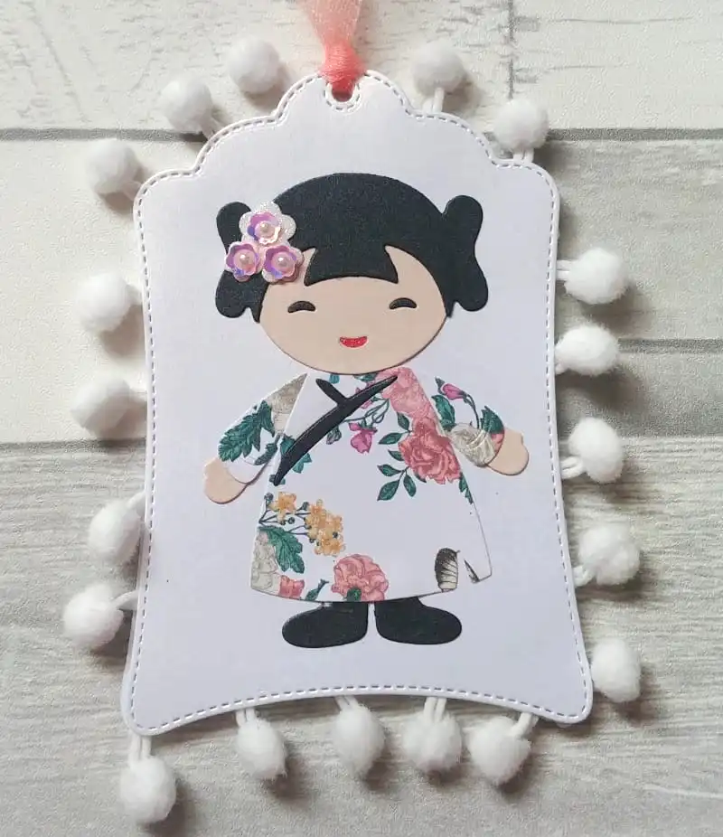 ダイカット金属切削ダイスカット中国人形女の子 Alinacraft スクラップブック紙クラフトアルバムカードパンチナイフアートカッター 抜き型 Aliexpress