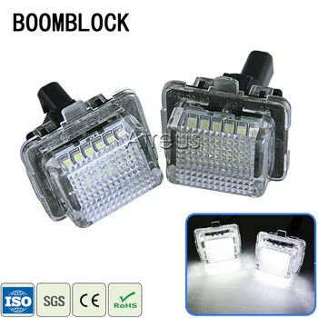 

2pcs For Mercedes W204 W221 W216 W212 W231 W281 Benz Car LED License Plate Light SMD LED Number Plate Lamp Bulb Kit 12V