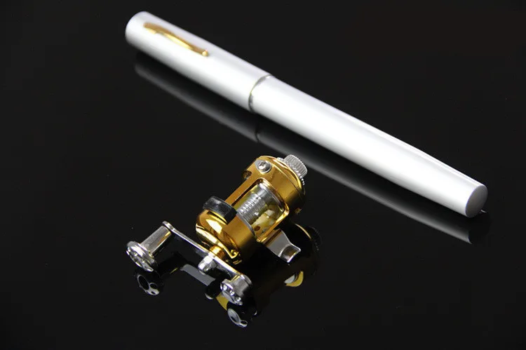 Портативная карманная телескопическая Мини Удочка в форме ручки, складывающаяся Удочка с катушкой, колесо для уличной рыбалки с речным озером