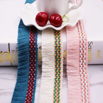 

PPCrafts 30mm Cotton Tassels Lace Fringe Ribbon Jacquard Webbing DIY Handmade Sewing Curtains Garment Accessories