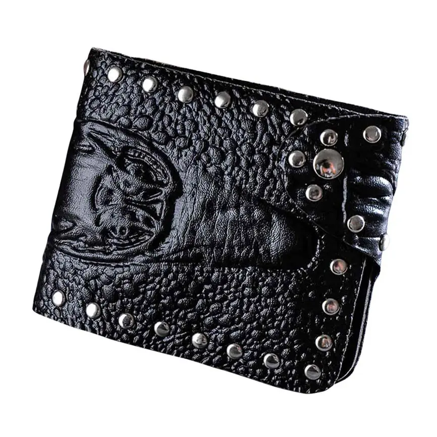 

Man Wallet Business Money Bag Men Crocodile Pattern Business Short Wallet Coin Purse Card Holders Handbag M18