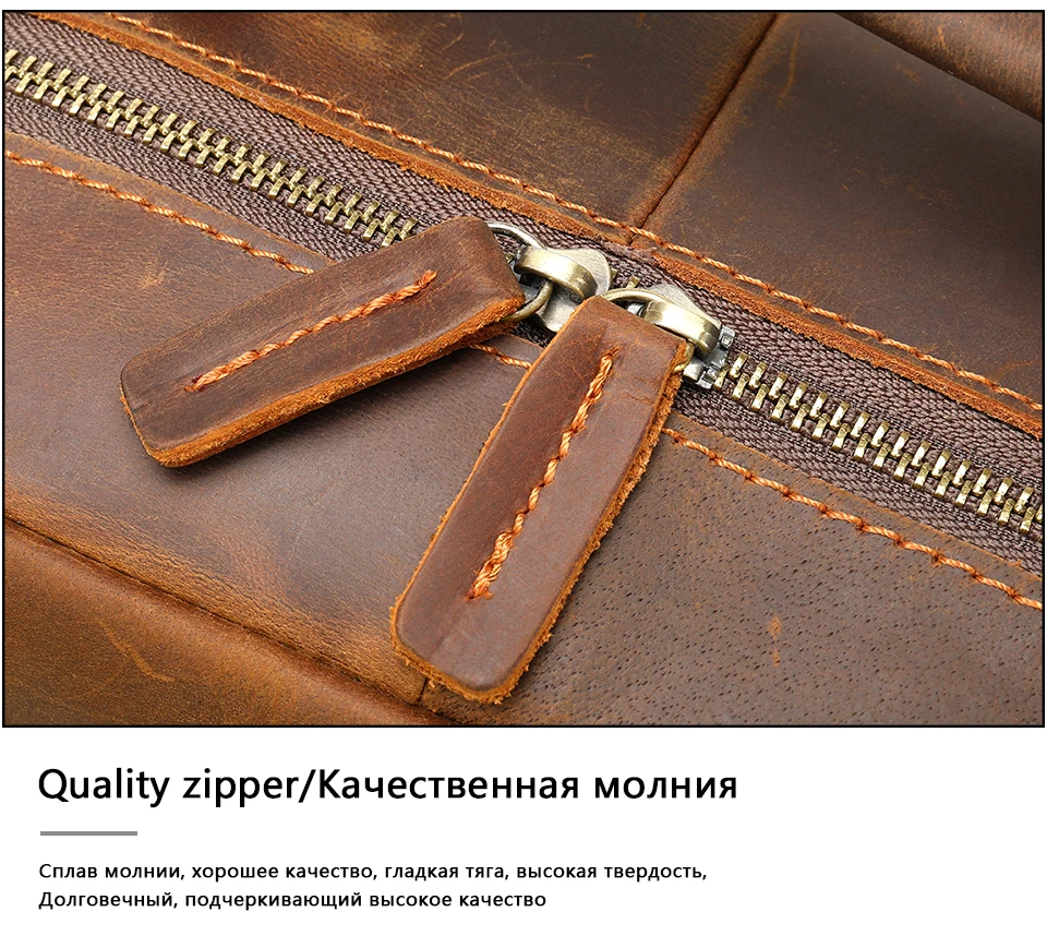 14 Crazy Horse Leather Backpack Men Backpacks Casual Daypacks Leather Laptop Bag 14 inch Men's Travel Shoulder Bags Male Bag
