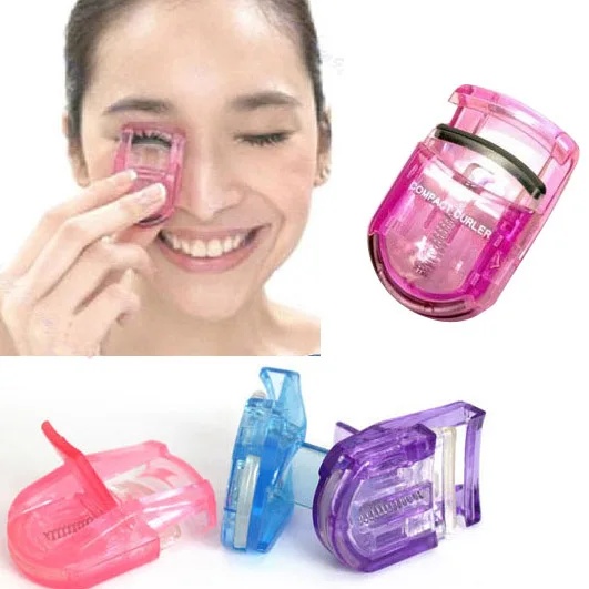 

Mini Portable Curling Eyelash Eye Lashes Curler Manual False Eyelashes Clip Eye Lashes Curler Color Random