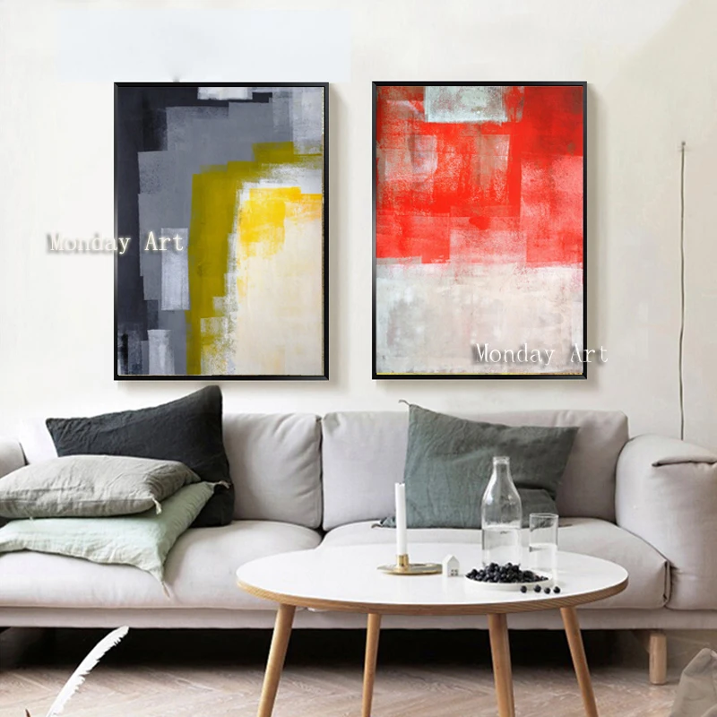 21 Nordic Abstract Oil Painting Watercolor Wall Art Canvas Painting Posters and Prints Modern Pictures For Room Home Decor No Frame