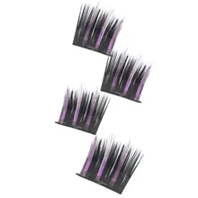 Комплект из 4 предметов Сумасшедший Хэллоуин красочные 3D Магнитный ненастоящий ресницы многоразовые ресницы вечерние F823