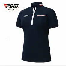 PGM одежда для гольфа женская с коротким рукавом летняя дышащая Спортивная футболка для гольфа тонкая тренировочная одежда Женский Топ Джерси размер s-xl