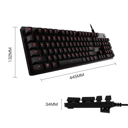 Игровая механическая клавиатура Logitech G413 с подсветкой Omron переключатель макро