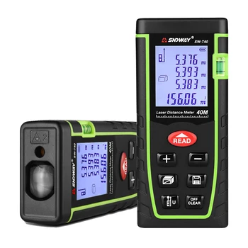 

SNDWAY 40M Digital Laser Rangefinder Handheld Distance Meter Area/volume/Angle Tape Measuring Tool Trena Roulette Ruler