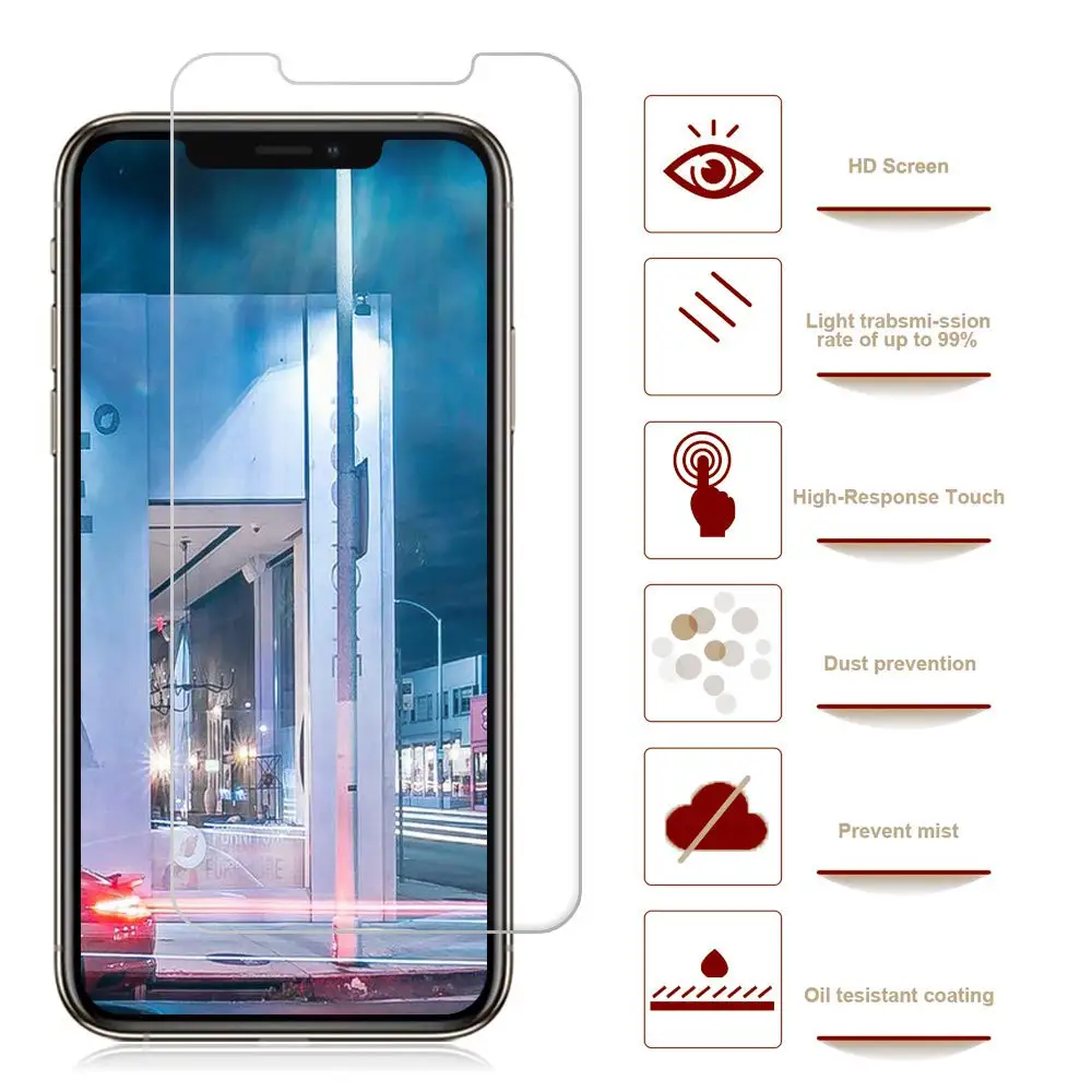 

2.5D HD Tempered Glass For Iphone 4S 5S SE 6 6S 8 7 Plus X XR XS MAX Glass Iphone 7 8 Screen Protector Clear Glass For iphone 7