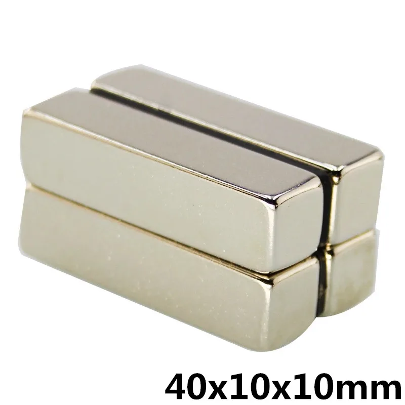 10pcs40x10x10mm сильный N35 неодимовые магниты Блок редкоземельный DIY мощный постоянный