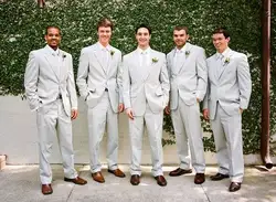 Хит продаж светло-серый Лучший мужской костюм из 2 предметов мужские свадебные костюмы для выпускного вечера облегающие смокинги для