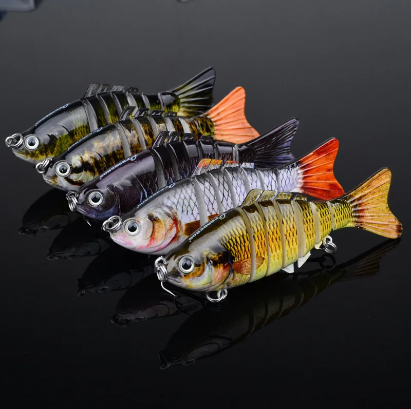  7 Segment 10cm 15.27g 3D Hard Plastic Swim Bait Fishing Lures Crank Bait Wobbler Sinking Fishing Lu