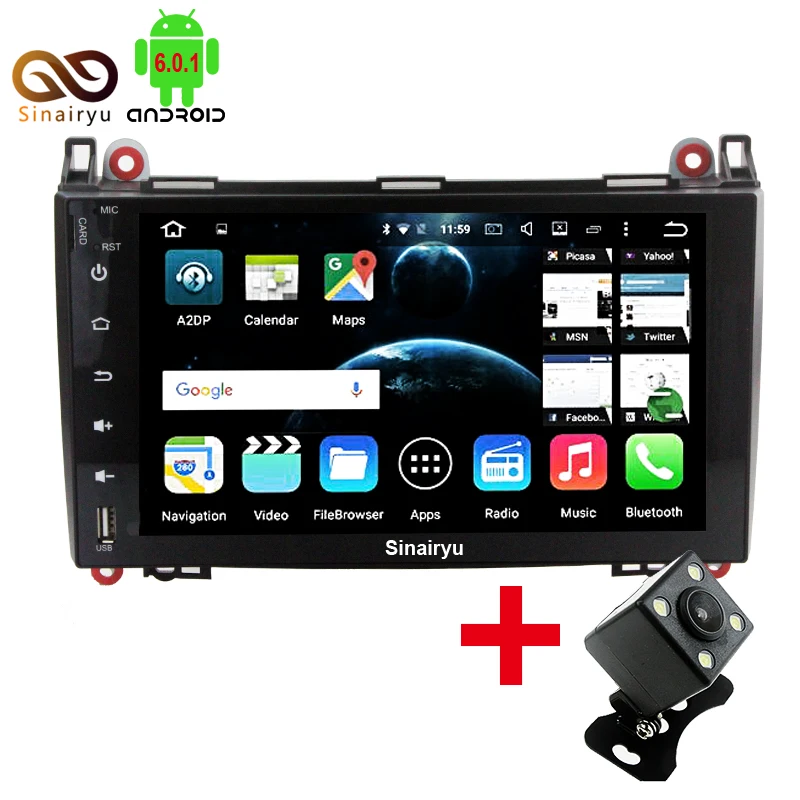 9 1024X600 Android 6 0 Octa Core Car DVD Head Unit For Mercedes Benz B200 W169