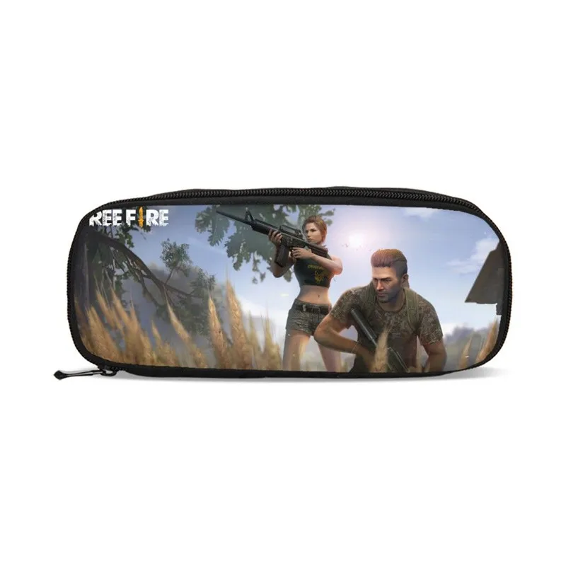 Free Fire Kids Pen Bag Coin Bag Man Wallet Purse Cosmetic Box Boys Girls Pencil Pouch Shcool Stationery Case Women Necessarie