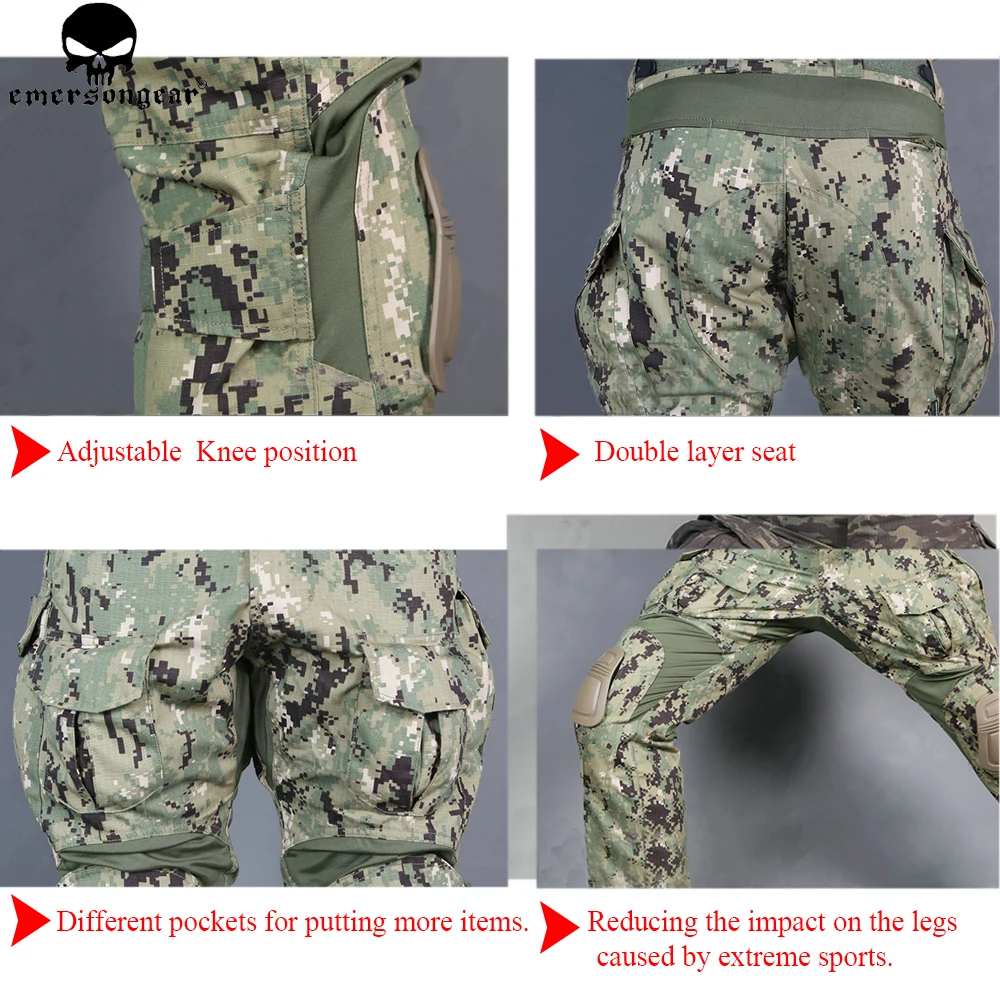 Боевые брюки EMERSONGEAR тактические с наколенниками военные армейские охотничьи