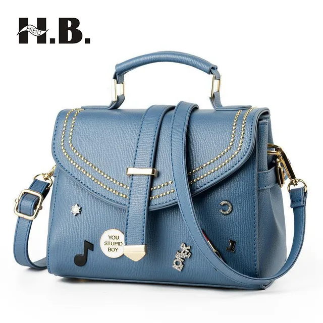 Hibo Brand Handbags Fashion Las Handbag Rivets Lipstick Badges Hibo Brand Handbags Fashion Las Handbag Rivets Lipstick Badges Diagonal Shoulder New Summer Package
