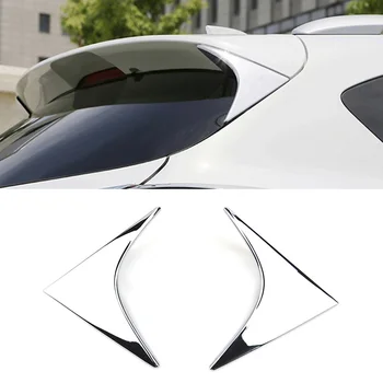 

For Mazda Cx-5 Cx5 2012 2013 2014 2015 2016 Chrome Rear Window Spoiler Side Wing Triangle Cover Trim Molding Garnish Decoration