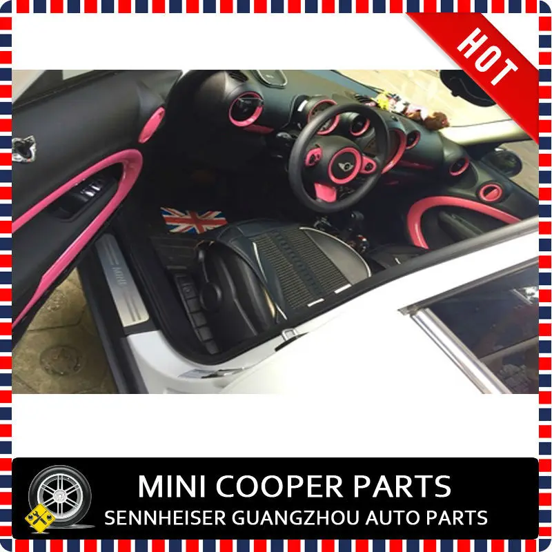 Фирменная Новинка ABS Материал защитой от ультрафиолетового излучения мини Рэй Стиль Чистый Розовый цвет внутренней комплект для Mini Cooper Countryman(4 шт./компл