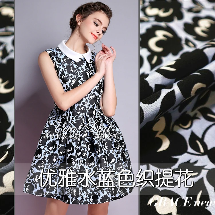 16 momme Роза жаккард re-креп шелковая ткань высокого качества платье Sangbo сатин персиковый узор DIY материалы для одежды ZY0506