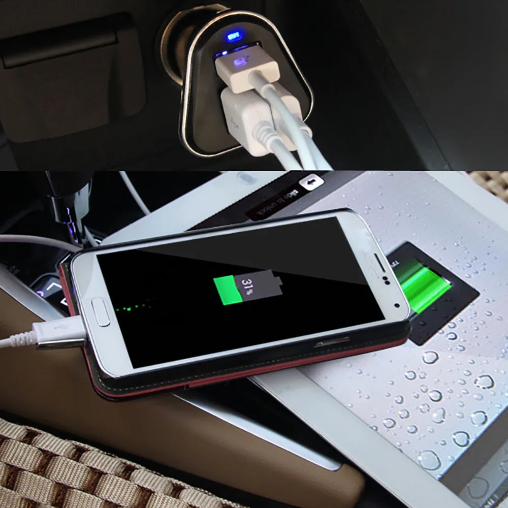 Персонализированное автомобильное зарядное устройство для iPhone 3 Порт 5 V 5.2A Автомобильная Зажигалка на электропитании зарядное устройство адаптер для samsung Быстрая зарядка