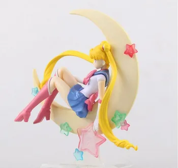 

Japan Anime Sailor Moon Figure Tsukino Usagi PVC Action Figure Collectible Model Doll 15CM Anime Figure Brinquedos Free Shipping