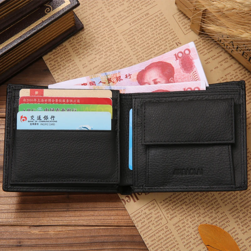 Luxury 100% Genuine Leather Wallet Fashion Short Bifold Men Wallet Casual Soild Men Wallets With Coin Pocket Purses Male Wallets Luxury 100% Genuine Leather Wallet Fashion Short Bifold Men Wallet Casual Soild Men Wallets With Coin Pocket Purses Male Wallets