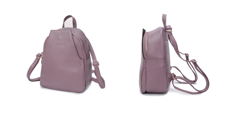 women backpack genuine leather