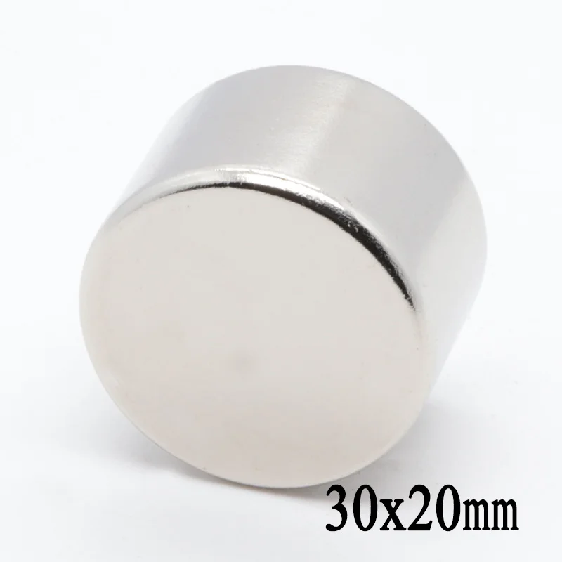 

2pcs 30x20 mm N35 Round Craft Neodymium Magnets Super Strong 30mm*20mm Powerful Rare Earth Magnet