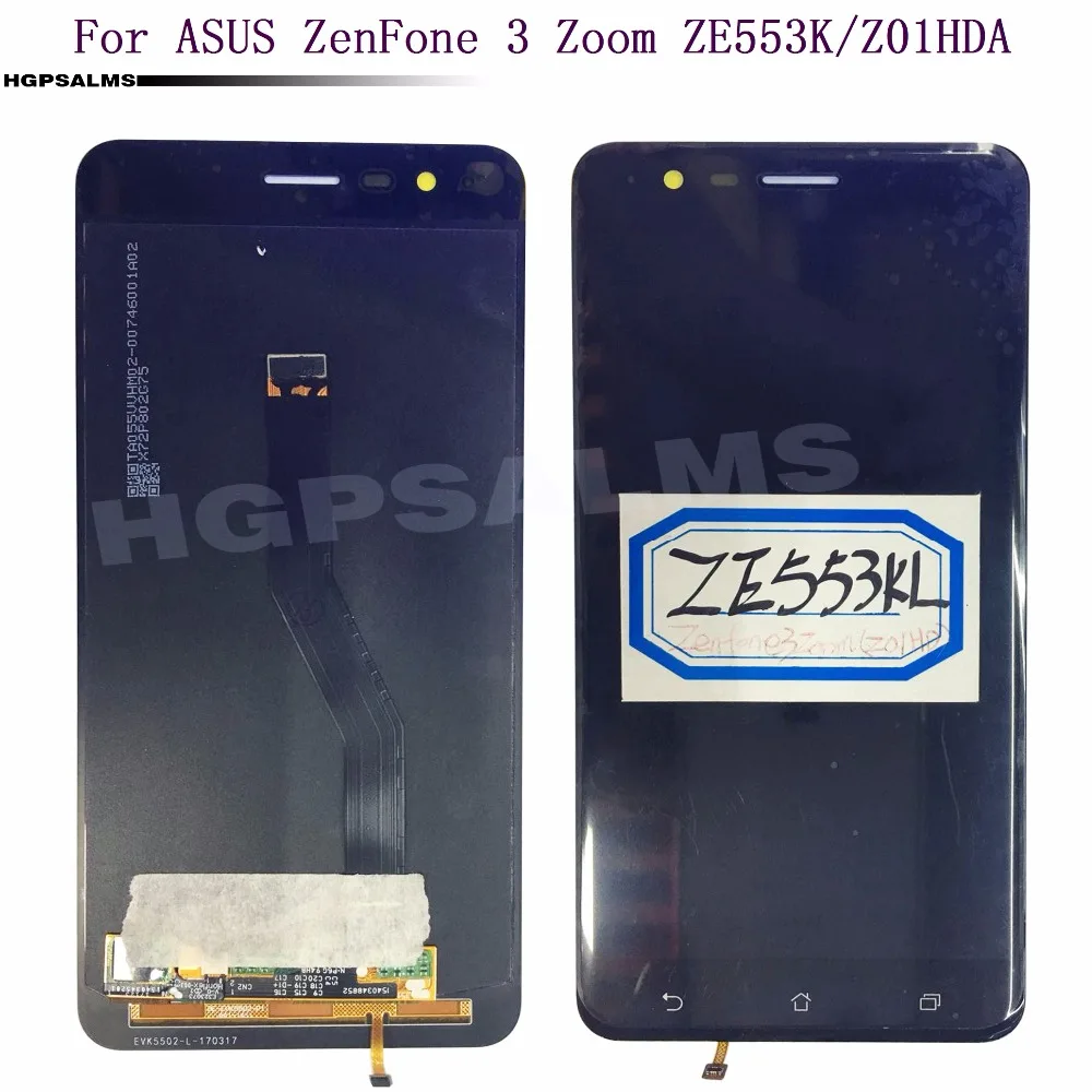 

For ASUS ZenFone 3 Zoom ZE553KL LCD display touch screen Digitizer Glass Assembly With Frame For ASUS Z01HDA LCD