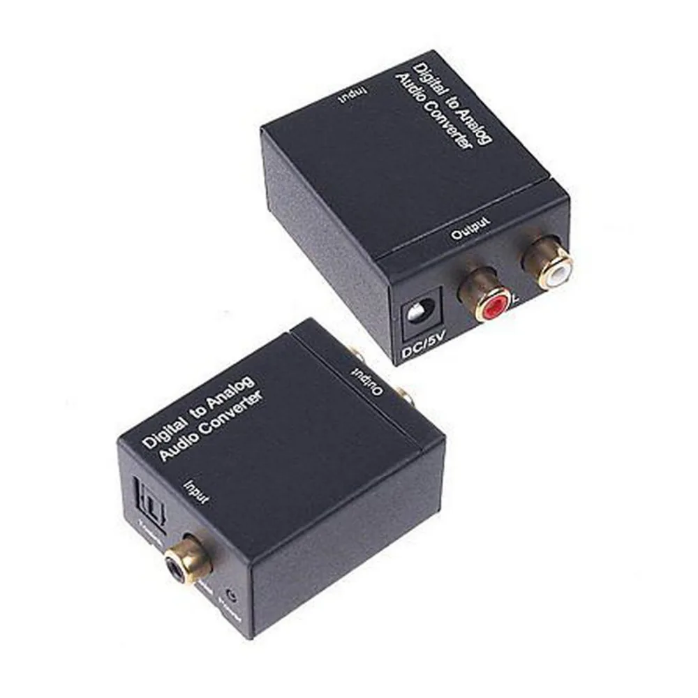 

Digital to Analog Audio Converter Optical to RCA Optical Audio Cable RCA Adapter Coxial Toslink To Analog RCA 3.5mm Jack Adapter