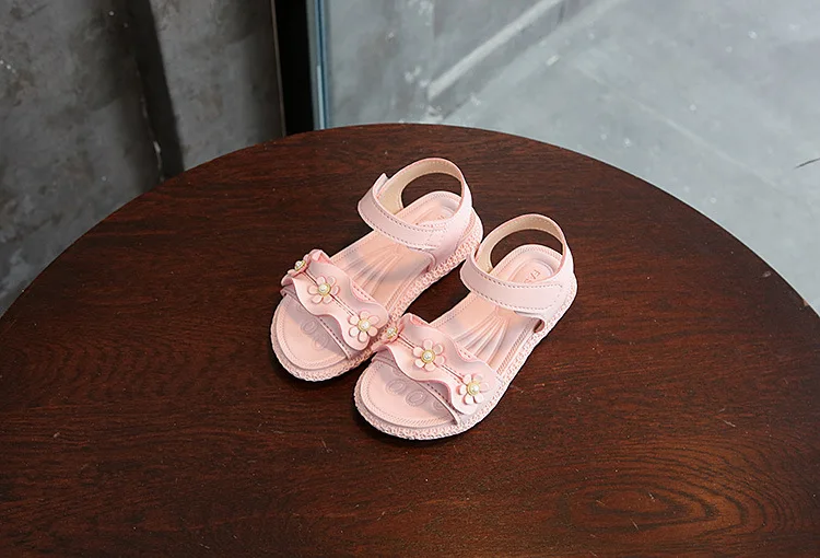 JUSTSL/сандалии для девочек; Новинка года; летняя модная детская обувь принцессы; модная пляжная обувь для маленьких девочек; Размеры 26-30