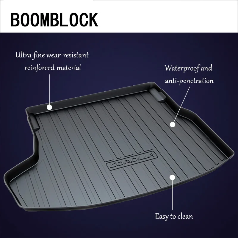 

Auto Car Cargo Liner rear trunk mat For Toyota Rav4 Camry XV40 XV50 Corolla E140 E150 E170 Reiz Vios sedan Luggage Tray Carpet