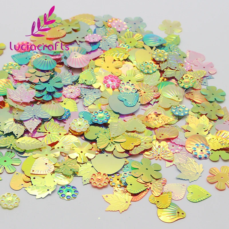 

Lucia crafts 20g/lot loose sequins Paillettes sewing Party wedding Craft Women Garment Diy Accessories D0207