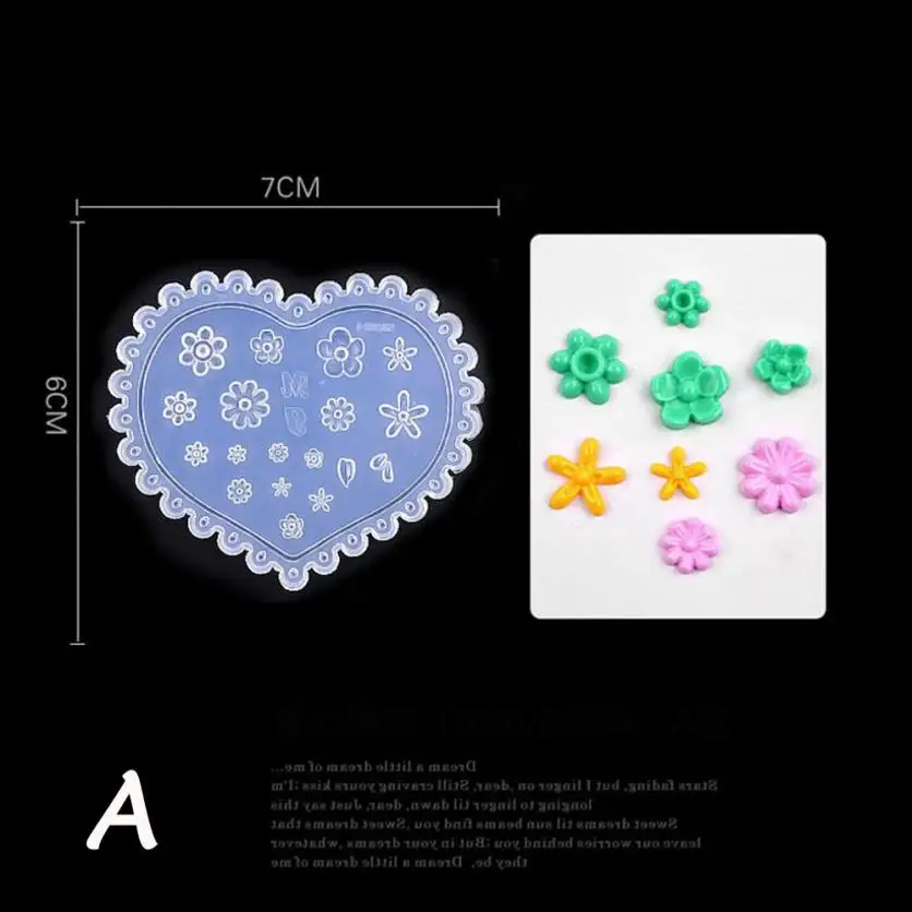 Силиконовый шаблон формы для ногтей 1 шт популярная форма для тиснения Японский резной цветок силиконовая форма инструмент для дизайна ногтей 15