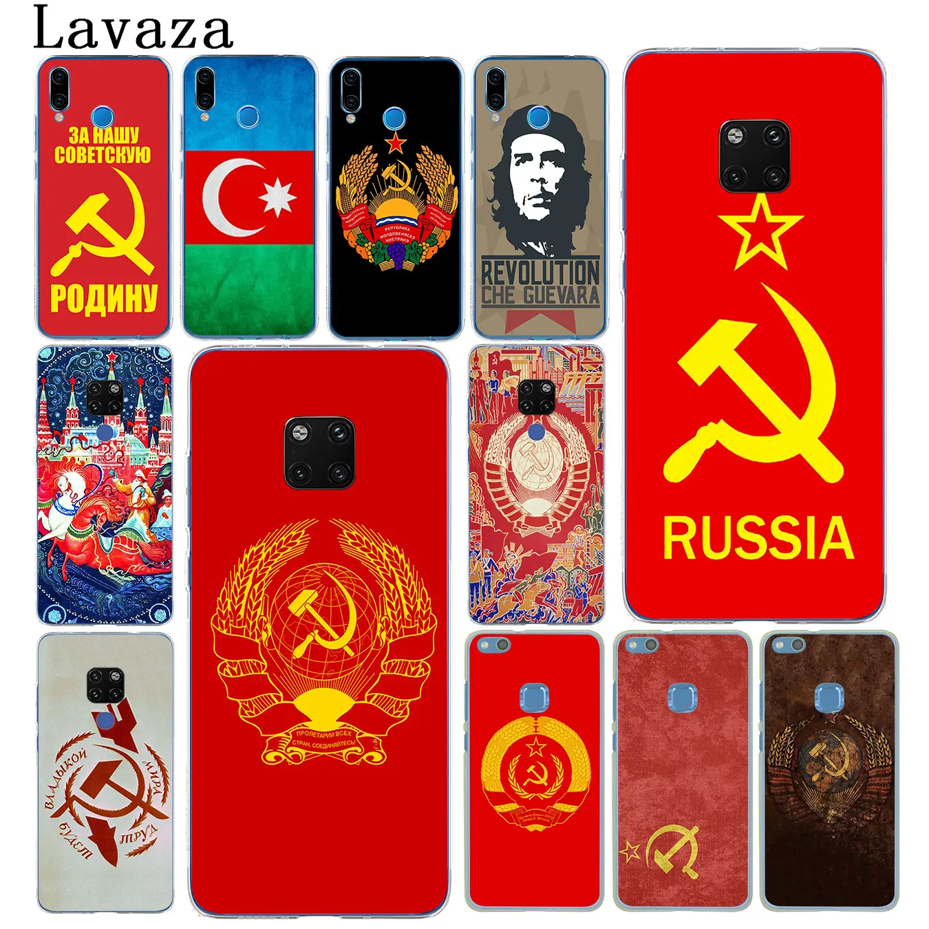 

Lavaza Soviet Union USSR Grunge Flag Phone Case for Huawei Mate 30 20 Pro 10 Lite Nova 5I 4 3i 3 2i 2 Lite Cover
