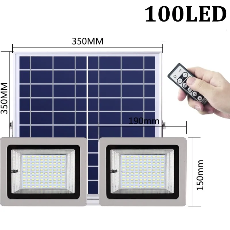 36 Вт 60 80 100 SMD5730 светодиодный светильник на солнечных батареях датчик