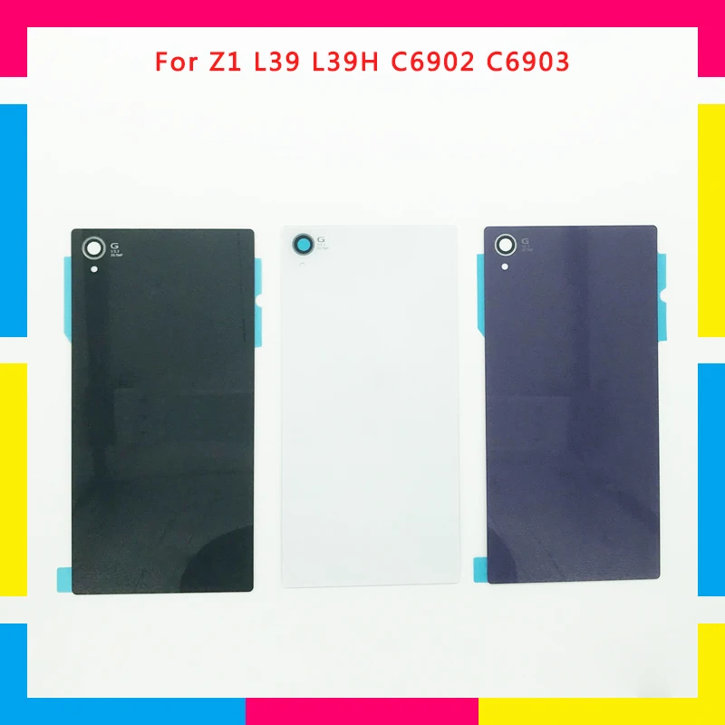 

Replacement high quality New Back Housing Battery Cover Door Rear Cover For Sony Xperia Z1 L39 L39H C6902 C6903