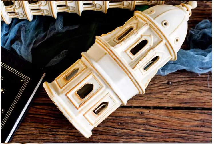 Современная креативная Пизанская башня керамические украшения архитектурные модельные украшения европейские настольные украшения подарки