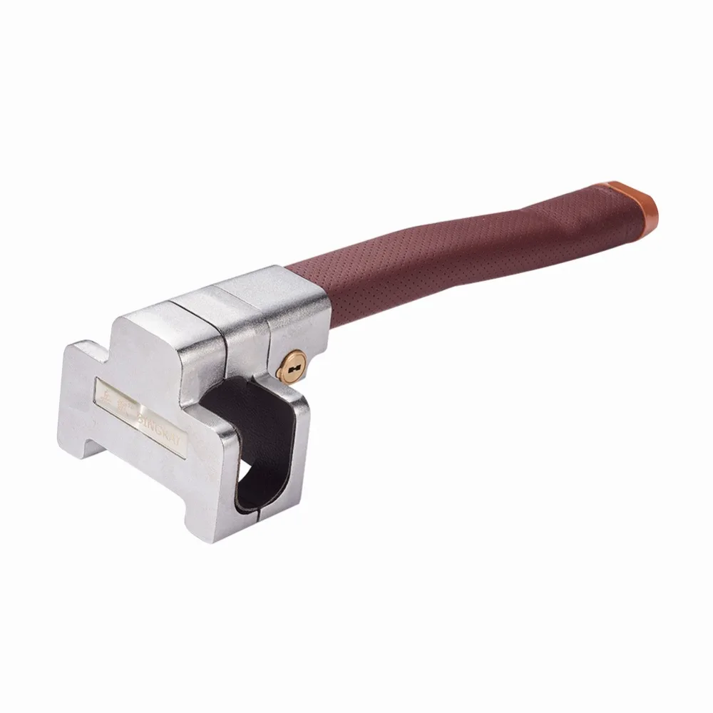 Beste Universele Auto Lock Voertuig Auto Top Mount Stuurwiel Lock Anti Diefstal Beveiliging Slot Met Sleutels Anti Diefstal Apparaten
