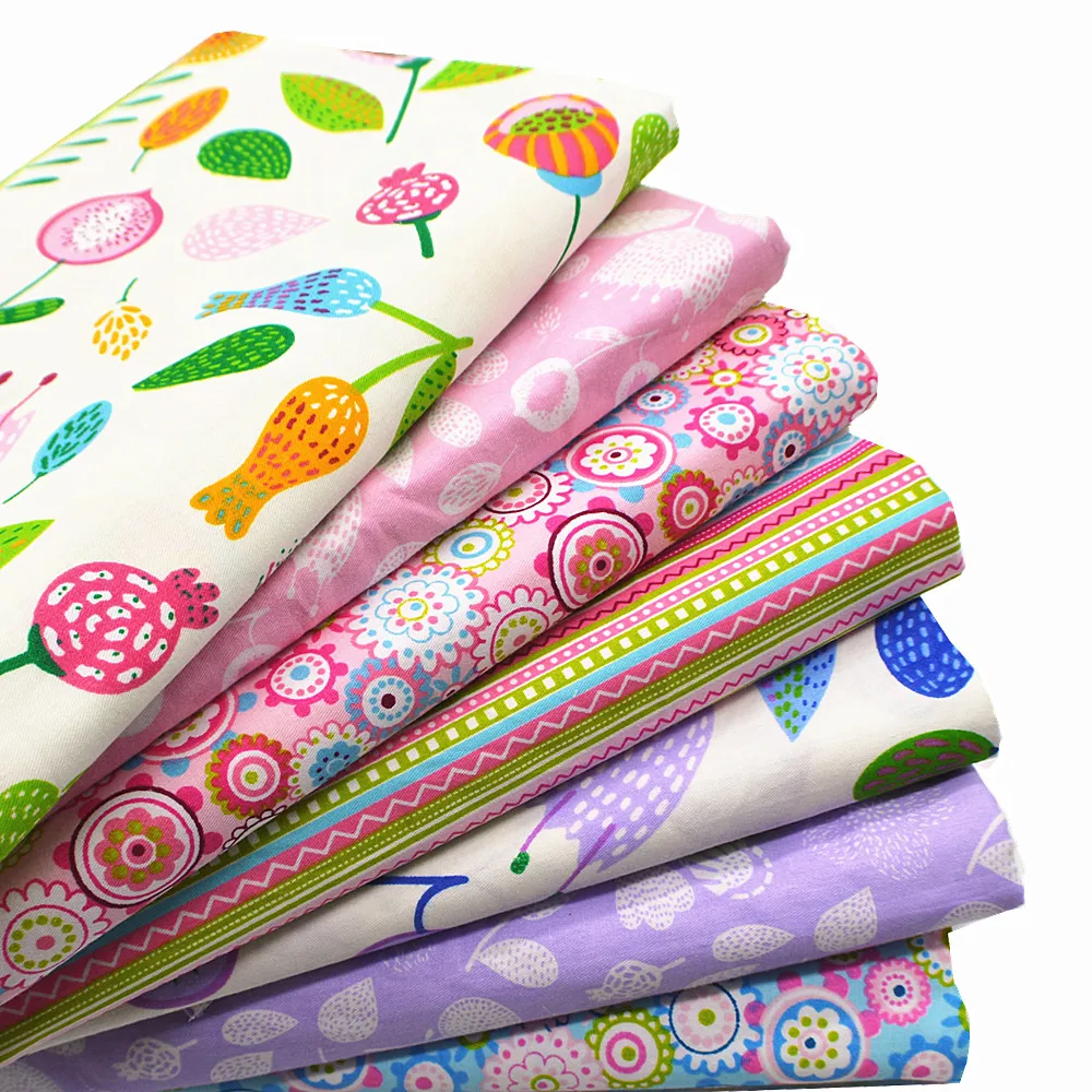 40*50cm 7 Fat Quarters Quilting Fabric Bundles for Quilting Sewing DIY