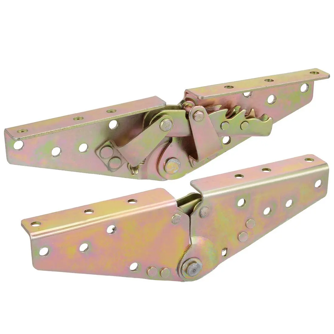 

1Pair Adjustable Sofa Bed 3-Position Angle Mechanism Hinge 230mm Length