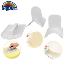 Плавные шпатели для торта, Гладкие инструменты, инструменты для украшения торта, пластик, вкусный крем для торта, протирать